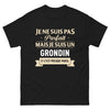 T-shirt Grondin noir - Fierté locale et humour