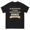T-shirt Monnier noir - Être presque parfait, c'est déjà un sacré accomplissement