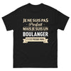 T-shirt boulanger noir - La perfection est un mythe