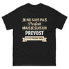 T-shirt Prévost noir - Je ne suis pas parfait, presque pareil