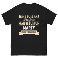 Thumbnail for T-shirt Marty noir - Un peu imparfait, presque parfait