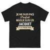 T-shirt Savoie noir - Je ne suis pas parfait, mais je suis un Jacquet