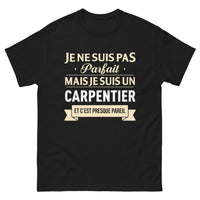 Thumbnail for T-shirt Carpentier noir - Presque parfait et humoristique