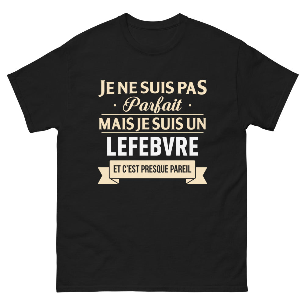 T-shirt France noir - Je ne suis pas parfait, Lefebvre