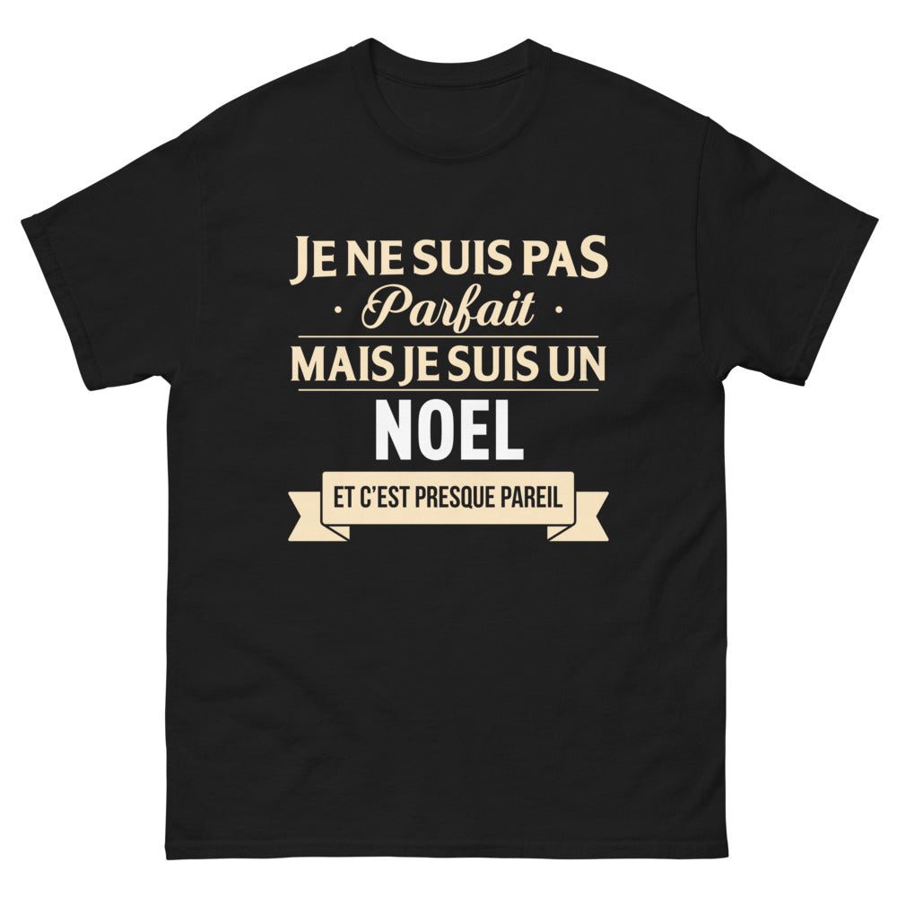 T-shirt Noël breton noir - Je ne suis pas parfait, mais je suis un Noël