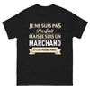 T-shirt Marchand noir - Fier de ne pas être parfait