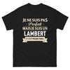 T-shirt Lambert noir - Presque parfait et fier de l'être