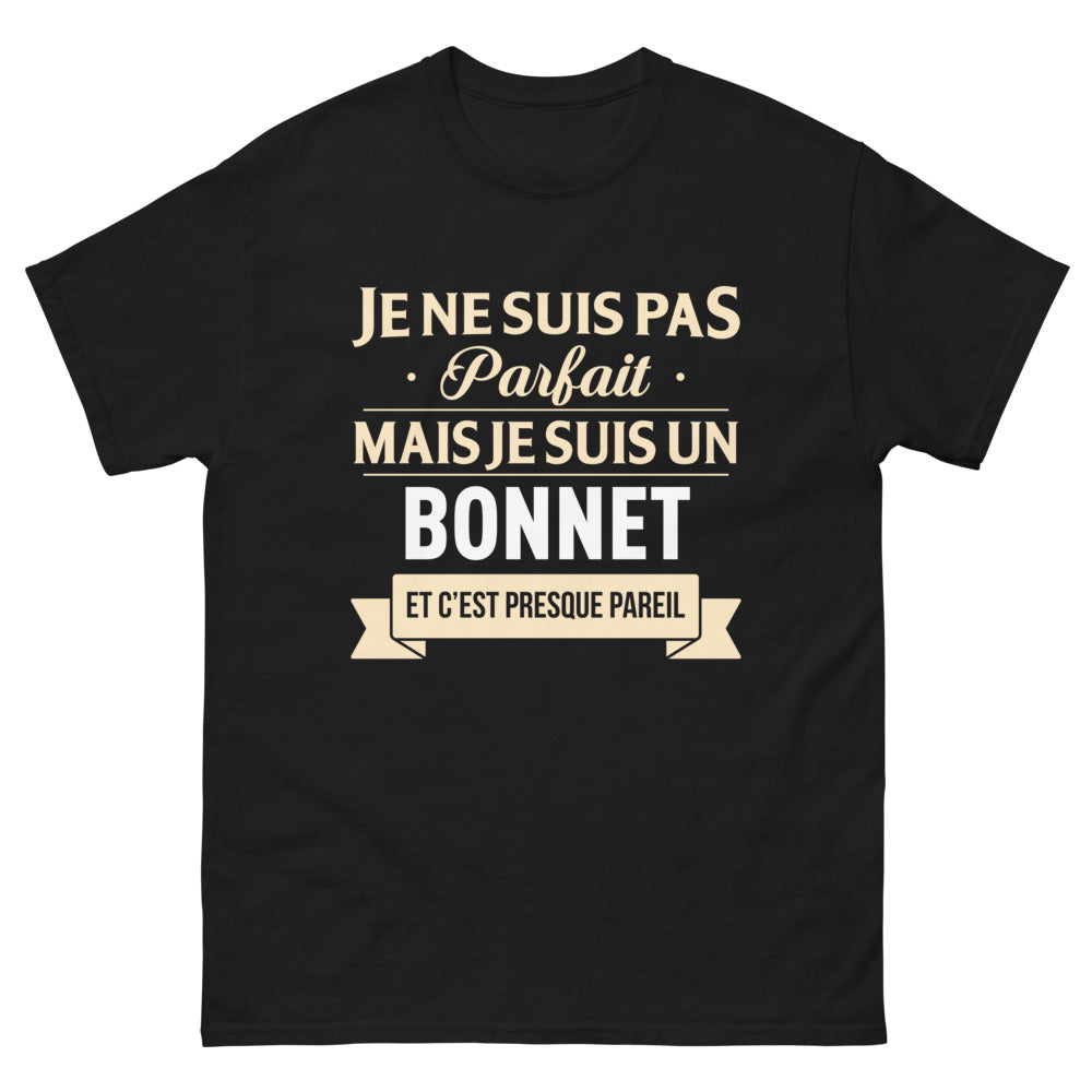 T-shirt Bretagne noir - Je ne suis pas parfait, mais je suis un bonnet