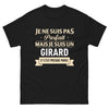 T-shirt Girard noir - Fier de notre nom avec humour