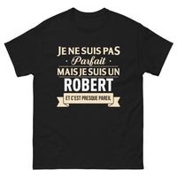 Thumbnail for T-shirt Robert noir - Je ne suis pas parfait, mais je suis un Robert