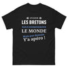 T-shirt Bretagne noir - Domination du Monde, Apero d'Abord