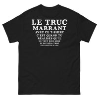 Thumbnail for T-shirt humour absurde noir - design amusant et mystérieux