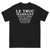 T-shirt humour absurde noir - design amusant et mystérieux