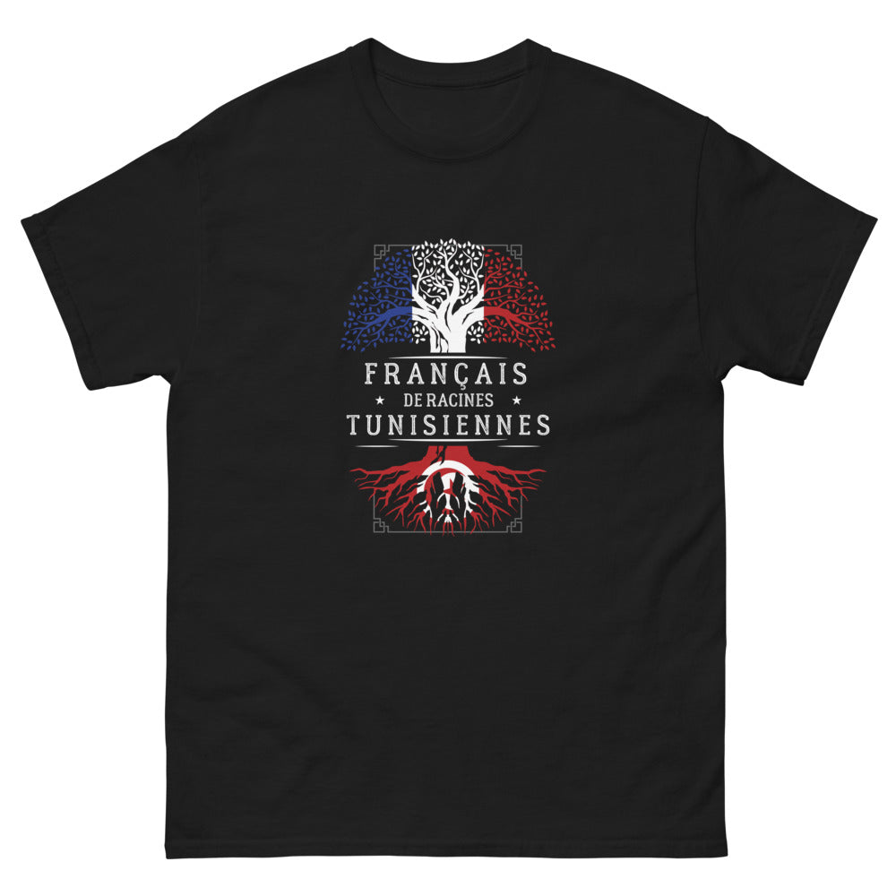 T-shirt Tunisien noir - Fierté et style culturel