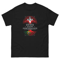 Thumbnail for T-shirt Suisse noir - Fierté et style pour vos racines
