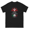 T-shirt Suisse noir - Fièrement italien avec humour