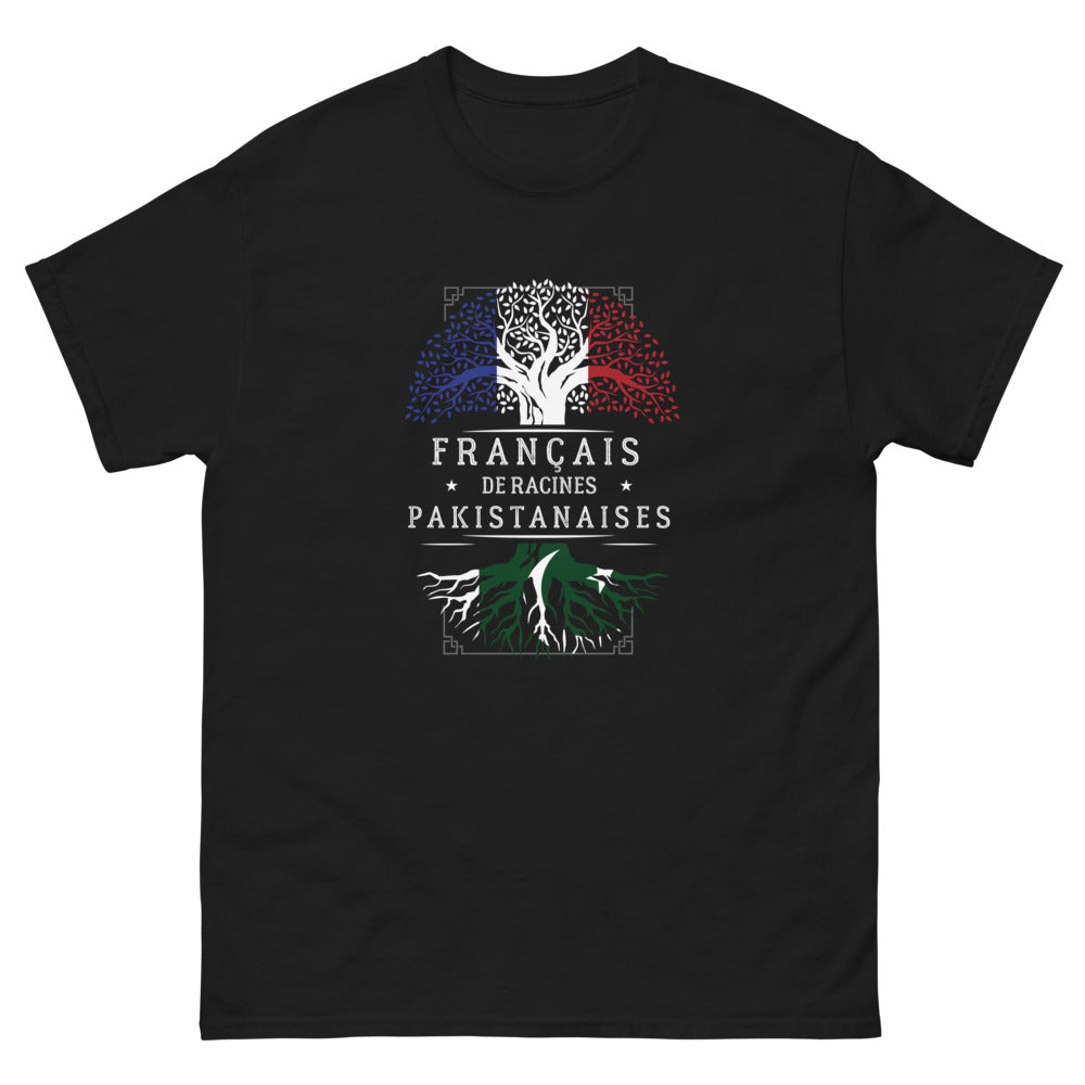 T-shirt Pakistanais noir - Fierté et humour à la française