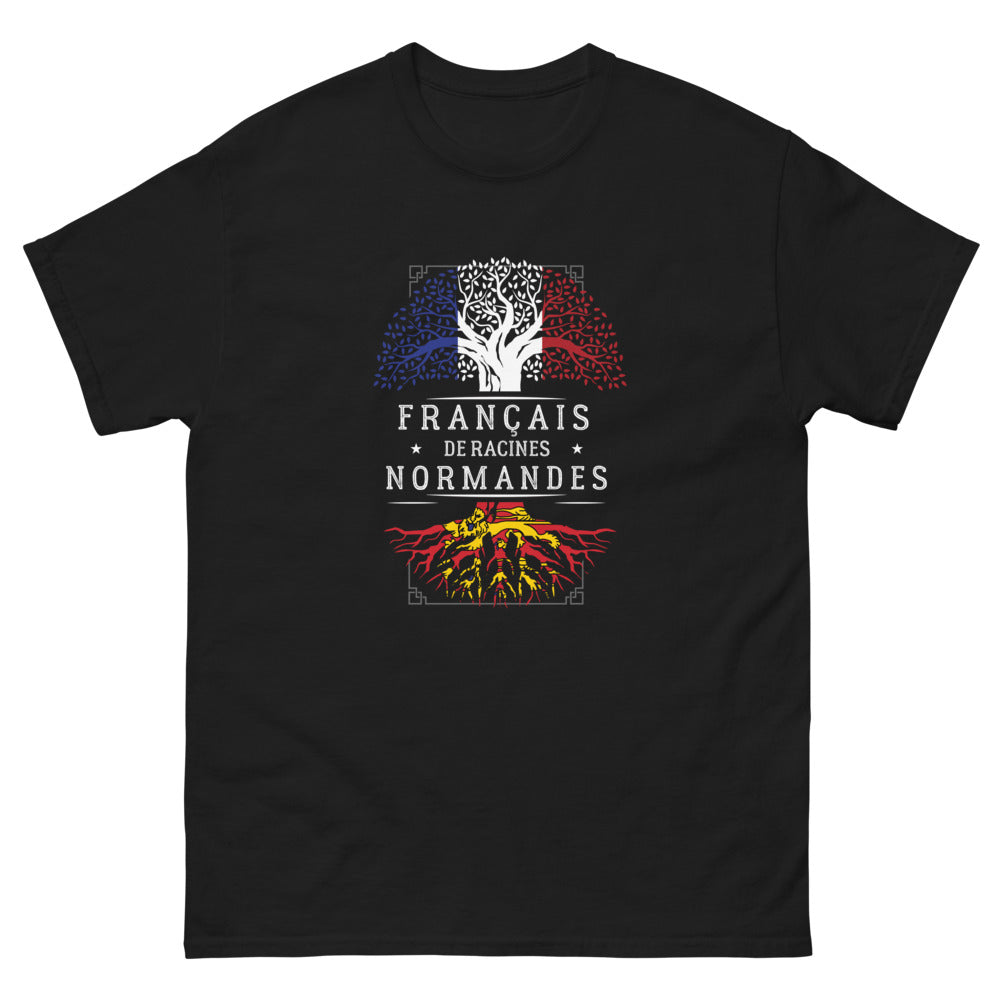 T-shirt Normand noir - Fier de ses racines