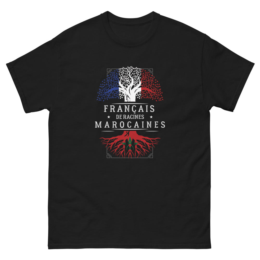 T-shirt Marocain noir - Héritage et fierté humoristique