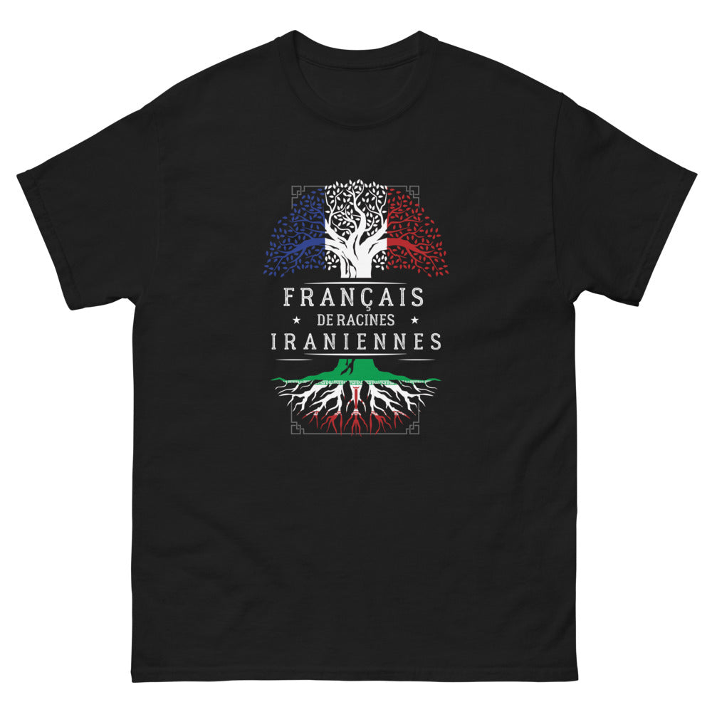 T-shirt Iranien noir - Fier et élégant pour vos soirées