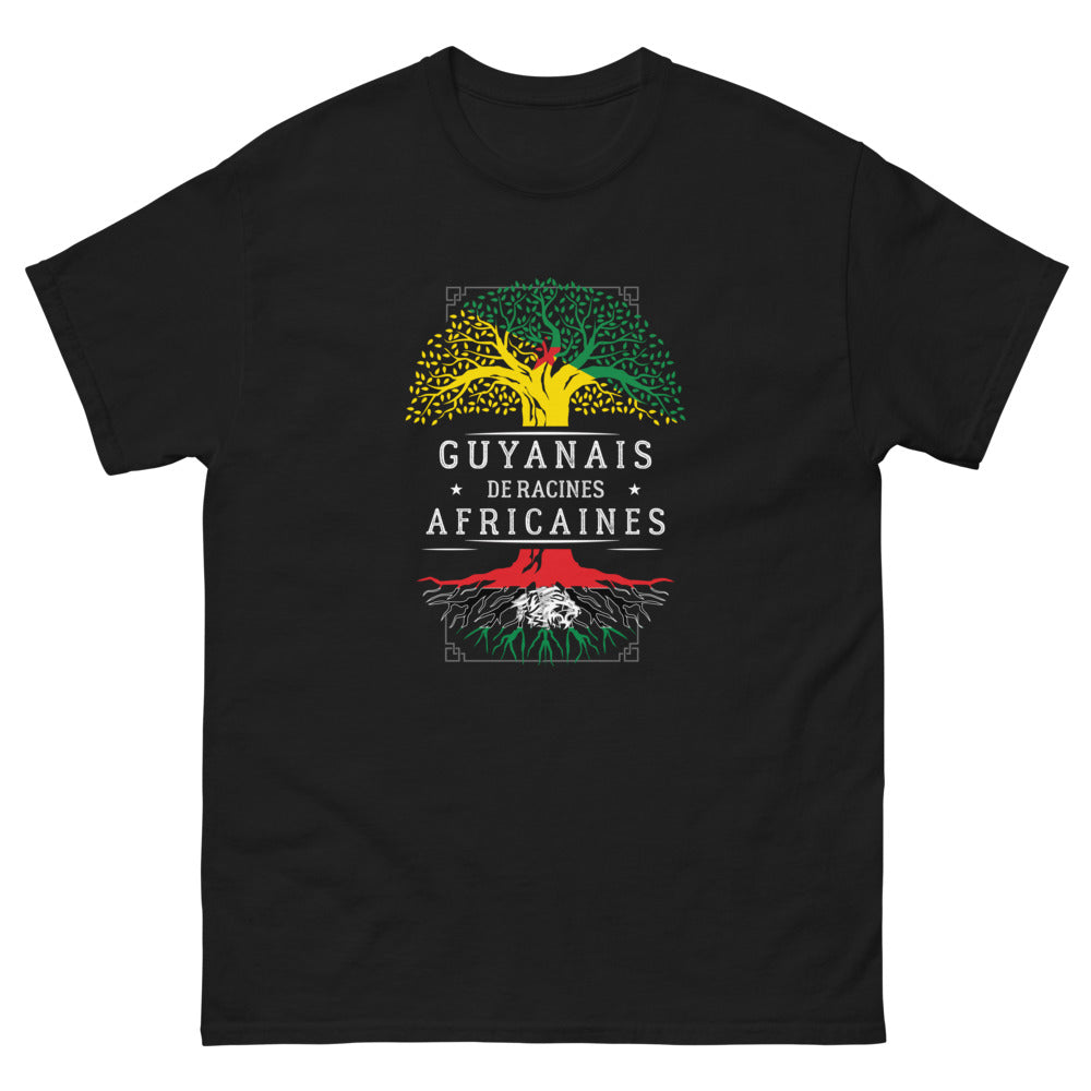 T-shirt Guyanais noir - Fierté des Racines Africaines