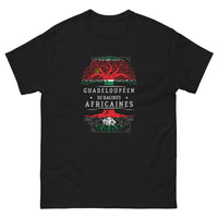 Thumbnail for T-shirt Guadeloupe noir - Style et fierté africaines