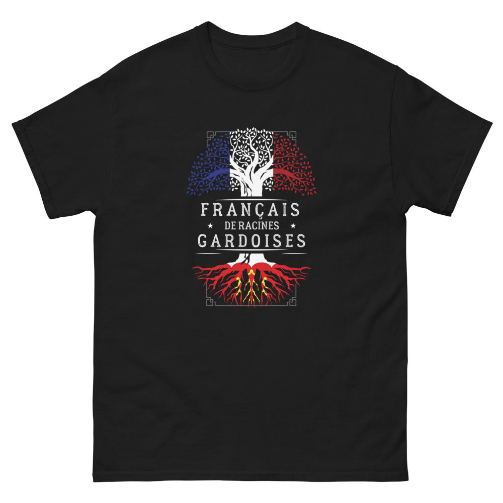 T-shirt Gard noir - Français de Racines Gardoises