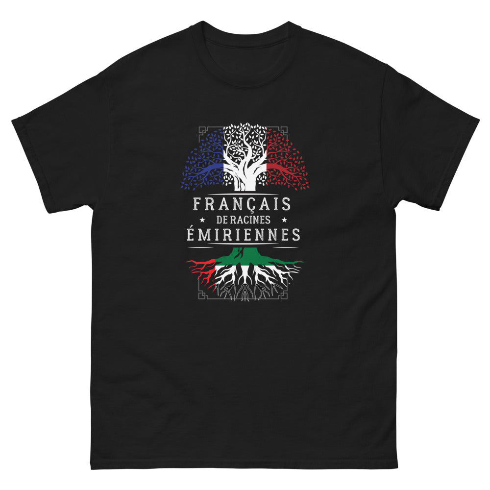 T-shirt Émirats noir - Clin d'œil à la culture française