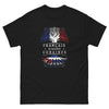 T-shirt Cuba France noir - Fierté et style des origines