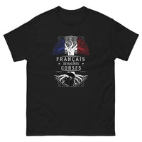 Thumbnail for T-shirt Corse noir - Fierté insulaire et humour local