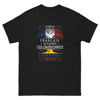 Thumbnail for T-shirt Colombien noir - Fiers de nos racines