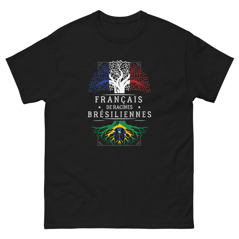 T-shirt Brésil noir - Français de Racines Brésiliennes
