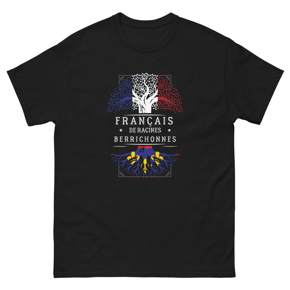 T-shirt Berry noir - Français de Racines Berrichonnes