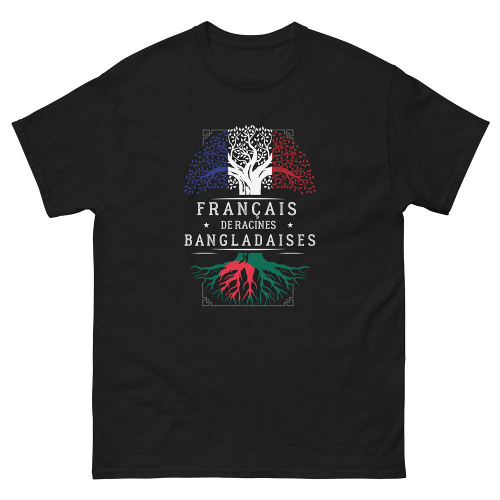 T-shirt Bangladais noir - Fierté des racines françaises