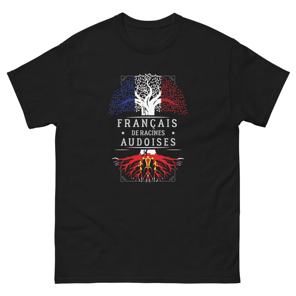 T-shirt Aude noir - Fierté des racines audoises