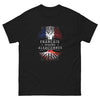 T-shirt Alsace noir - Fierté et style alsacien