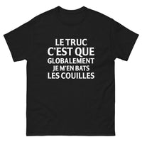 Thumbnail for T-shirt Bretagne noir - le truc c'est que globalement je m'en bats les couilles