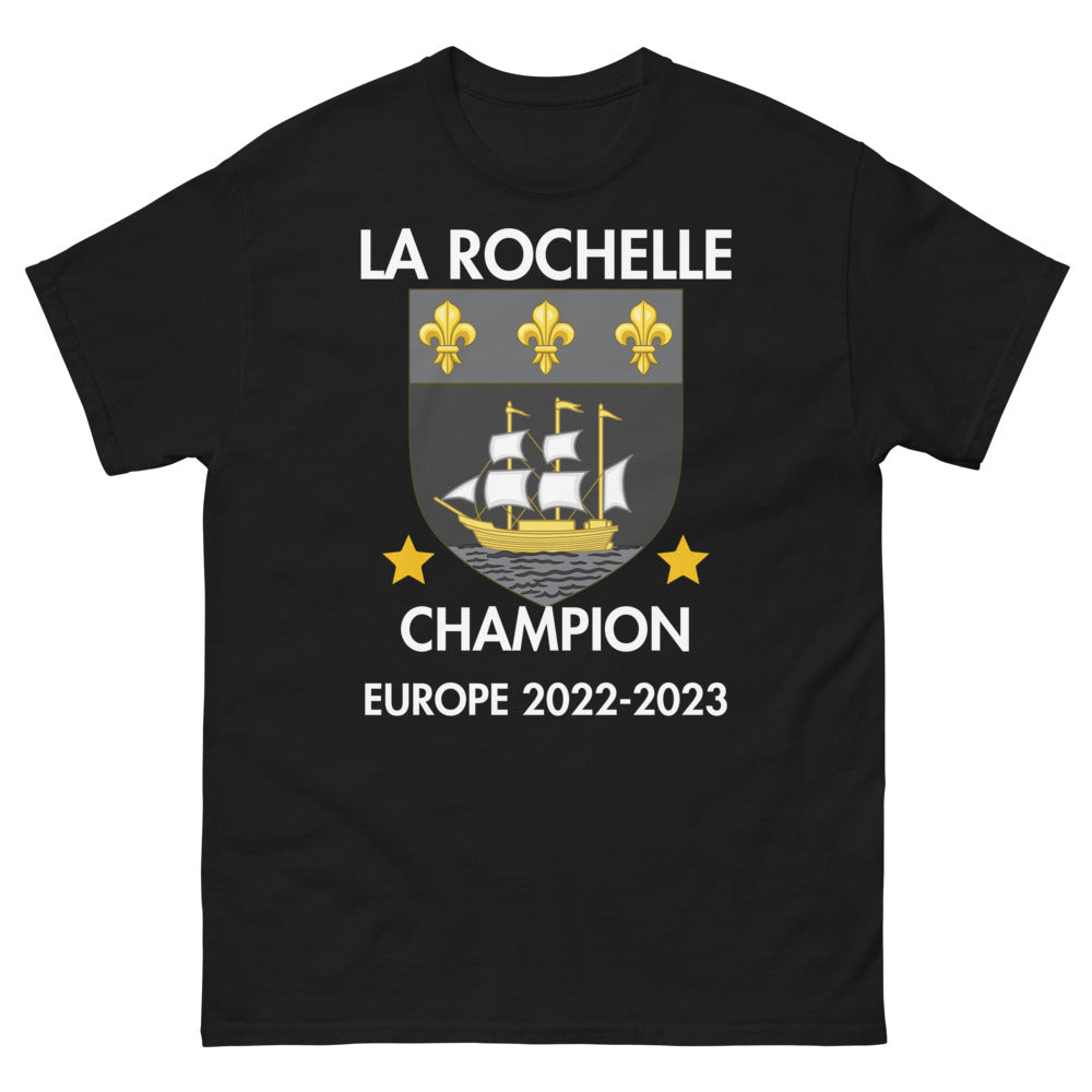 T-shirt La Rochelle noir - Champion d'Europe 2022-2023