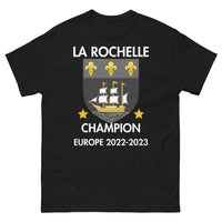 Thumbnail for T-shirt La Rochelle noir - Champion d'Europe 2022-2023
