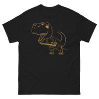 Thumbnail for T-shirt Musicien noir - T-Rex guitariste humoristique