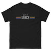 T-shirt Nostalgie 1963 noir - Best of 1963 humoristique