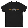 T-shirt Vintage 1978 noir - clin d'œil à la mode rétro