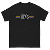 T-shirt Vintage 1976 noir - Souvenir de votre année
