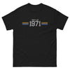 T-shirt 1971 noir - L'année qui brille dans vos souvenirs