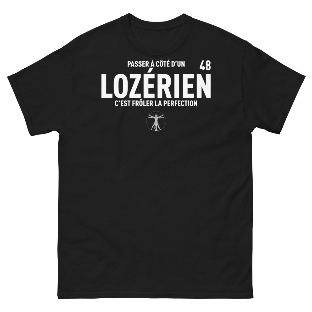 T-shirt Lozère noir - Frôler la perfection avec un Lozérien