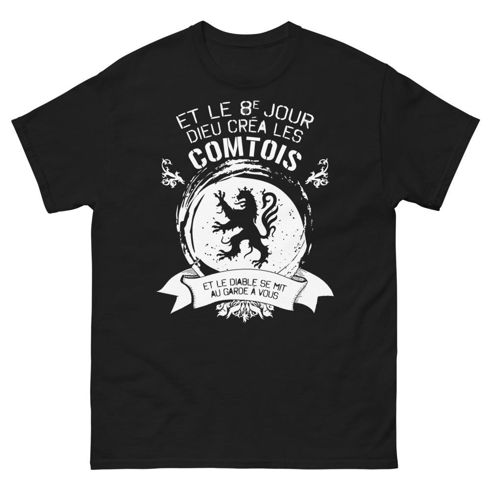 T-shirt Comtois noir - Un clin d'œil au 8ème jour