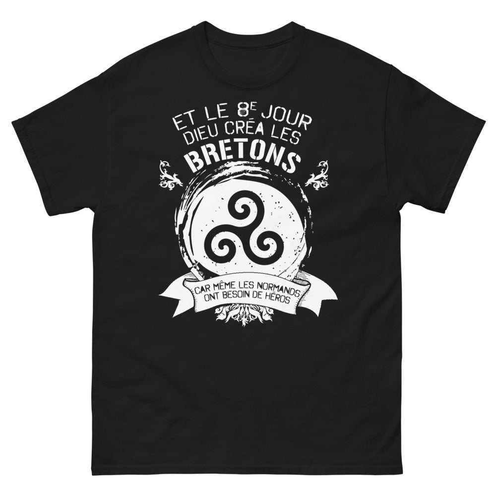T-shirt Bretagne noir - Héros bretons audacieux