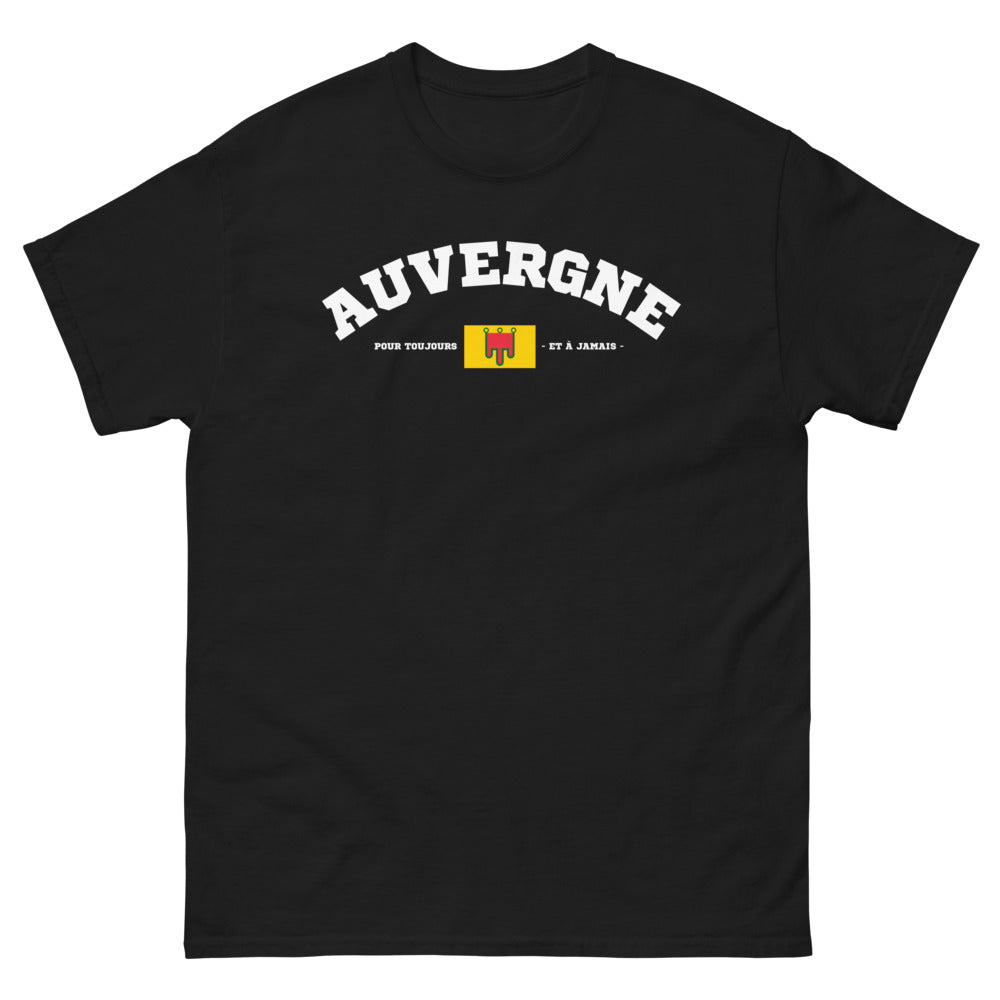 T-shirt Auvergne noir - Fierté des paysages auvergnats