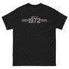 T-shirt Nostalgique 1972 noir - Souvenirs des années disco