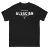 T-shirt Alsacien noir - ignorer un Alsacien, c'est frôler la perfection